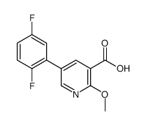 5-(2,5-difluorophenyl)-2-methoxypyridine-3-carboxylic acid Structure