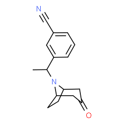 3-(1-(3-Oxo-8-azabicyclo[3.2.1]octan-8-yl)ethyl)benzonitrile结构式
