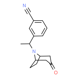 3-(1-(3-Oxo-8-azabicyclo[3.2.1]octan-8-yl)ethyl)benzonitrile structure