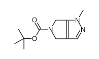 1-Methyl-4,6-dihydro-1H-pyrrolo[3,4-c]pyrazole-5-carboxylic acid tert-butyl ester结构式