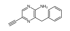 3-benzyl-5-ethynylpyrazin-2-amine结构式