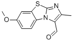 7-methoxy-2-methylimidazo[2,1-b]benzothiazole-3-carboxaldehyde结构式
