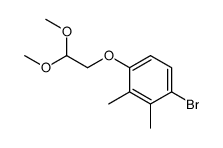 1-bromo-4-(2,2-dimethoxyethoxy)-2,3-dimethylbenzene结构式