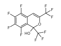 5,6,7,8-tetrafluoro-1,3-bis(trifluoromethyl)-1H-isochromen-1-ol结构式