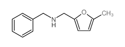 苄基-(5-甲基-呋喃-2-甲基)-胺结构式