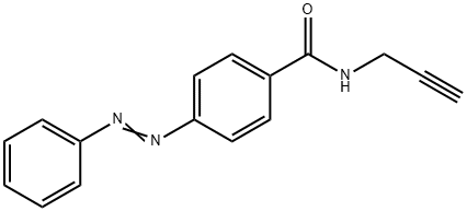 4-(苯基偶氮)-N-(丙-2-炔-1-基)苯甲酰胺结构式