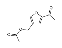 4-acetoxymethyl-2-acetylfuran结构式