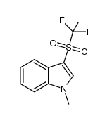 1-methyl-3-(trifluoromethanesulfonyl)-1H-indole Structure