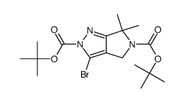 ditert-butyl 3-bromo-6,6-dimethylpyrrolo[3,4-c]pyrazole-2,5(4H,6H)-dicarboxylate图片