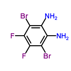 3,6-二溴-4,5-二氟苯-1,2-二胺结构式