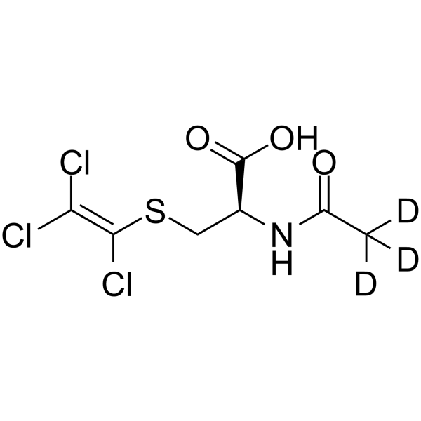 N-Acetyl-S-(trichlorovinyl)-L-cysteine-d3结构式