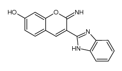 3-(1H-benzo[d]imidazol-2-yl)-2-imino-2H-chromen-7-ol结构式