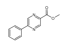 methyl 5-phenylpyrazine-2-carboxylate结构式