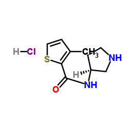 3-Methyl-thiophene-2-carboxylic acid (S)-pyrrolidin-3-ylamide hydrochloride Structure