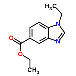 Ethyl 1-ethyl-1H-benzimidazole-5-carboxylate结构式