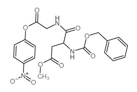 methyl 3-[(4-nitrophenoxy)carbonylmethylcarbamoyl]-3-phenylmethoxycarbonylamino-propanoate structure