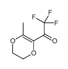 Ethanone, 1-(5,6-dihydro-3-methyl-1,4-dioxin-2-yl)-2,2,2-trifluoro- (9CI)结构式