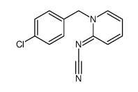 [1-[(4-chlorophenyl)methyl]pyridin-2-ylidene]cyanamide结构式