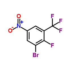 1-Bromo-2-fluoro-5-nitro-3-(trifluoromethyl)benzene Structure