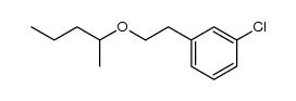 1-chloro-3-(2-(pentan-2-yloxy)ethyl)benzene结构式