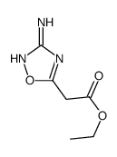 ethyl 2-(3-amino-1,2,4-oxadiazol-5-yl)acetate结构式