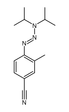 4-(3,3-diisopropyltriaz-1-en-1-yl)-3-methylbenzonitrile结构式