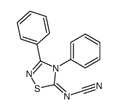 (3,4-diphenyl-1,2,4-thiadiazol-5-ylidene)cyanamide Structure
