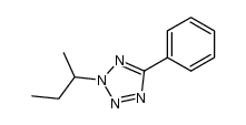 2-(sec-butyl)-5-phenyl-2H-tetrazole结构式