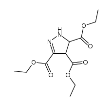 3,4,5-triethyl 4,5-dihydro-1H-pyrazole-3,4,5-tricarboxylate Structure