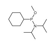 1-cyclohexyl-N,N-diisopropyl-1-methoxyphosphinamine结构式
