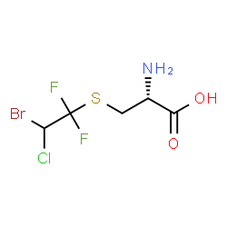 S-(2-bromo-2-chloro-1,1-difluoroethyl)cysteine Structure