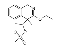 1-(3-ethoxy-4-methyl-1,4-dihydroisoquinolin-4-yl)ethyl methanesulfonate结构式