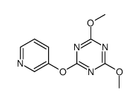 2,4-dimethoxy-6-(pyridine-3-yloxy)-1,3,5-triazine Structure