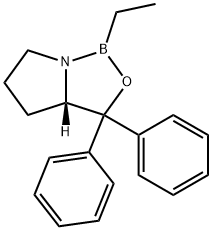 1H,3H-Pyrrolo[1,2-c][1,3,2]oxazaborole, tetrahydro-1-ethyl-3,3-diphenyl-, (S)- structure