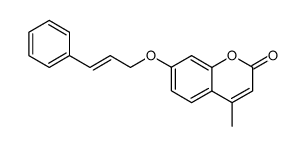 7-cinnamyloxy-4-methylcoumarin结构式