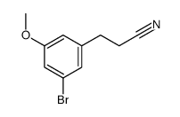 3-(3-bromo-5-methoxyphenyl)propanenitrile Structure