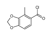 1,3-Benzodioxole-5-carbonylchloride,4-methyl-(9CI)结构式