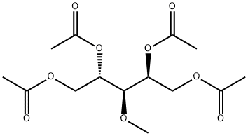 L-Arabinitol, 3-O-methyl-, tetraacetate结构式