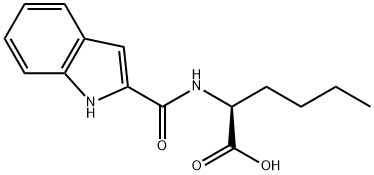 N-(1H-吲哚-2-基羰基)正亮氨酸结构式