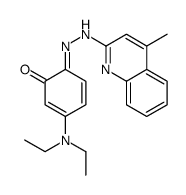 3-(diethylamino)-6-[(4-methylquinolin-2-yl)hydrazinylidene]cyclohexa-2,4-dien-1-one结构式