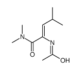 acetyl-N-dimethyl-alpha,beta-dehydroleucinamide Structure