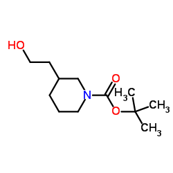 N-Boc-2-hydroxyethylpiperidine Structure