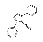 1,4-Diphenyl-5-diazo-cyclopenta-1,3-dien Structure