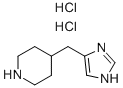 4-(1h-imidazol-4-ylmethyl)piperidine 2hcl结构式