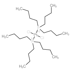 Platinum,dichlorobis(tributylphosphine)-, (SP-4-2)- Structure