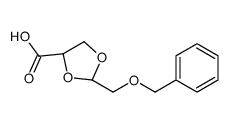 (2R,4R)-2-(phenylmethoxymethyl)-1,3-dioxolane-4-carboxylic acid结构式