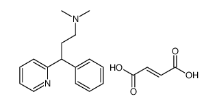 (E)-but-2-enedioate,dimethyl-(3-phenyl-3-pyridin-1-ium-2-ylpropyl)azanium Structure
