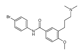 N-(4-Bromo-phenyl)-3-(3-dimethylamino-propyl)-4-methoxy-benzamide结构式