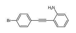 2-(4-bromophenylethynyl)aniline Structure