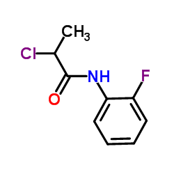 2-Chloro-N-(2-fluorophenyl)propanamide结构式